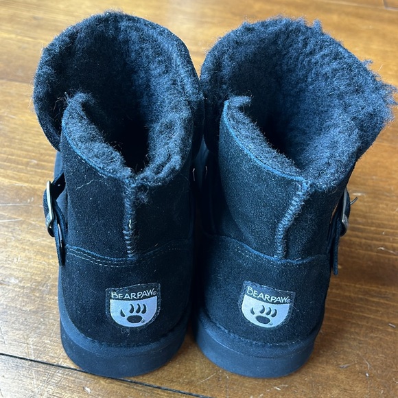 Bear Paw Black Booties Sz 9 - Picture 2 of 14